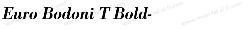 Euro Bodoni T Bold字体转换